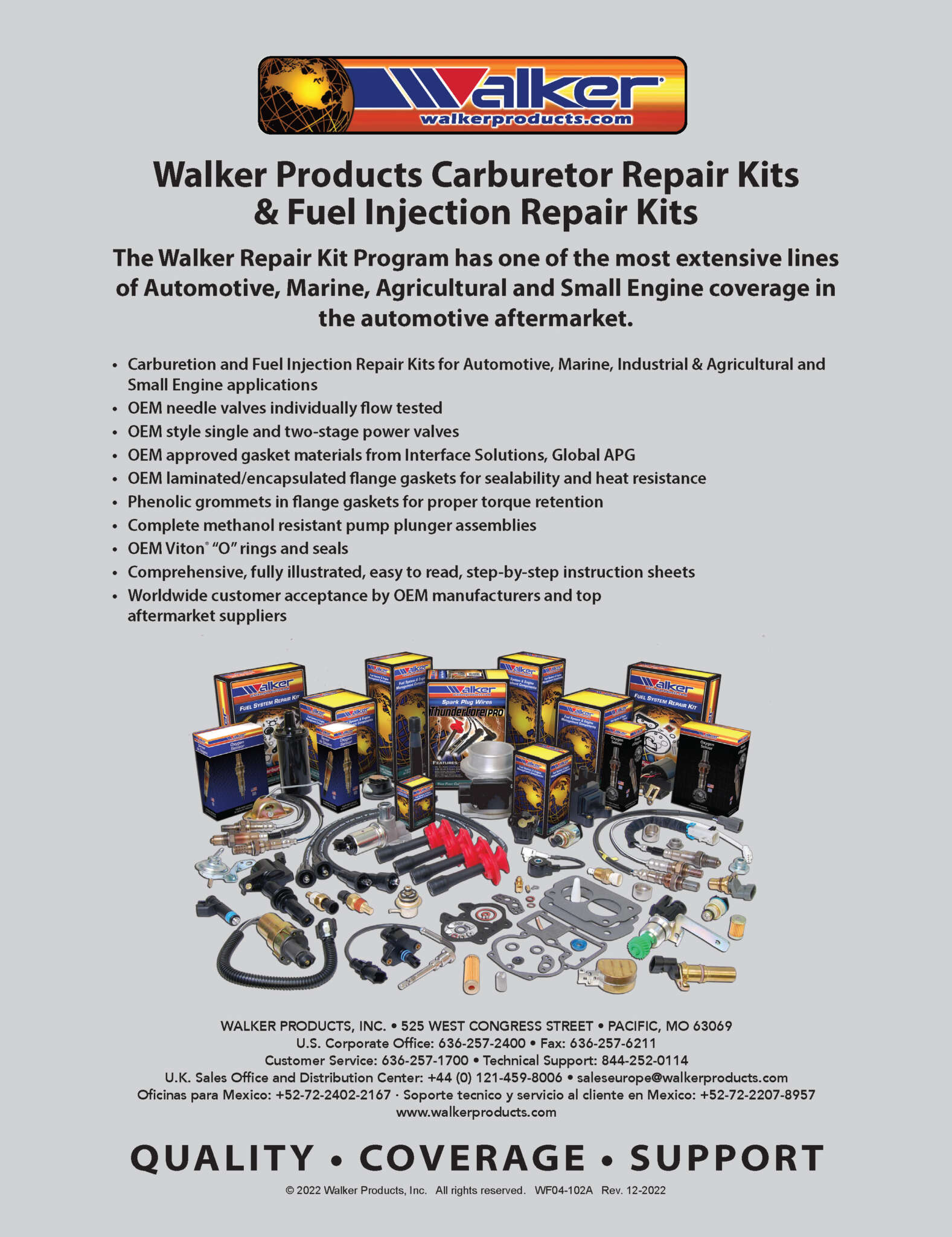 Walker Products 151034 Carburetor Kit Parts Walker Products