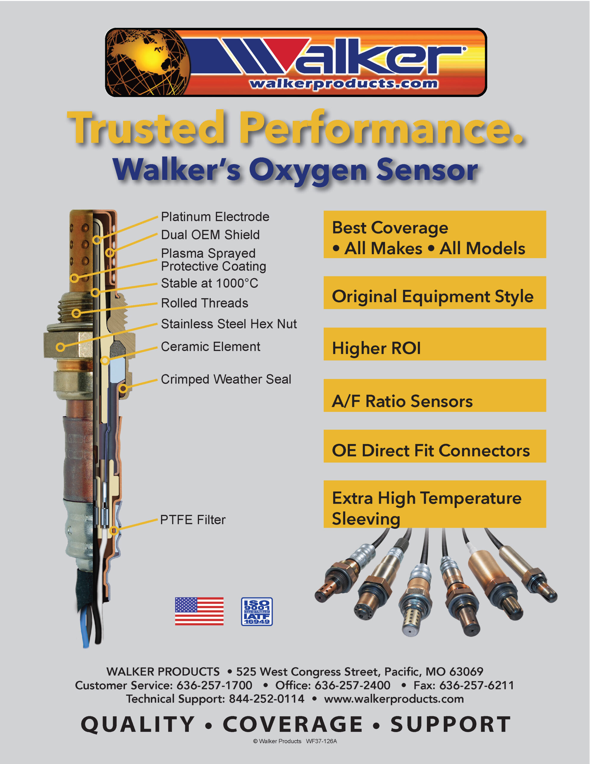 Automotive Oxygen Sensors (O2), Bung & Plug Kits - Walker Products